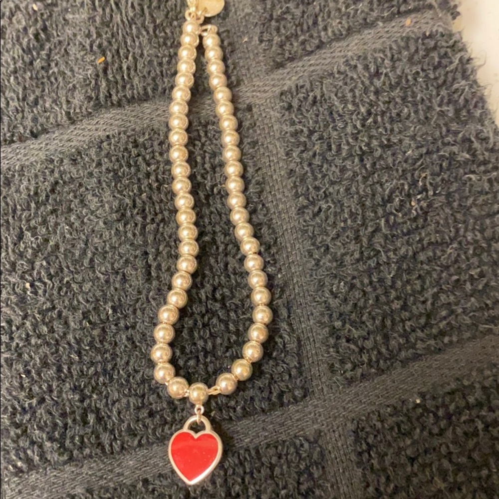 Tiffany red heart bracelet brand new ❤️❤️❤️
